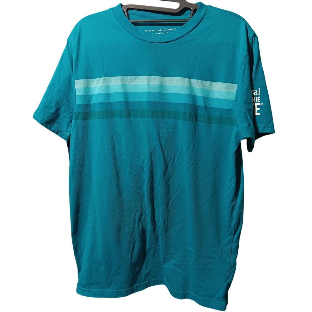 Tropical Smoothie Employee Cafe T-Shirt Size Medium Turquoise